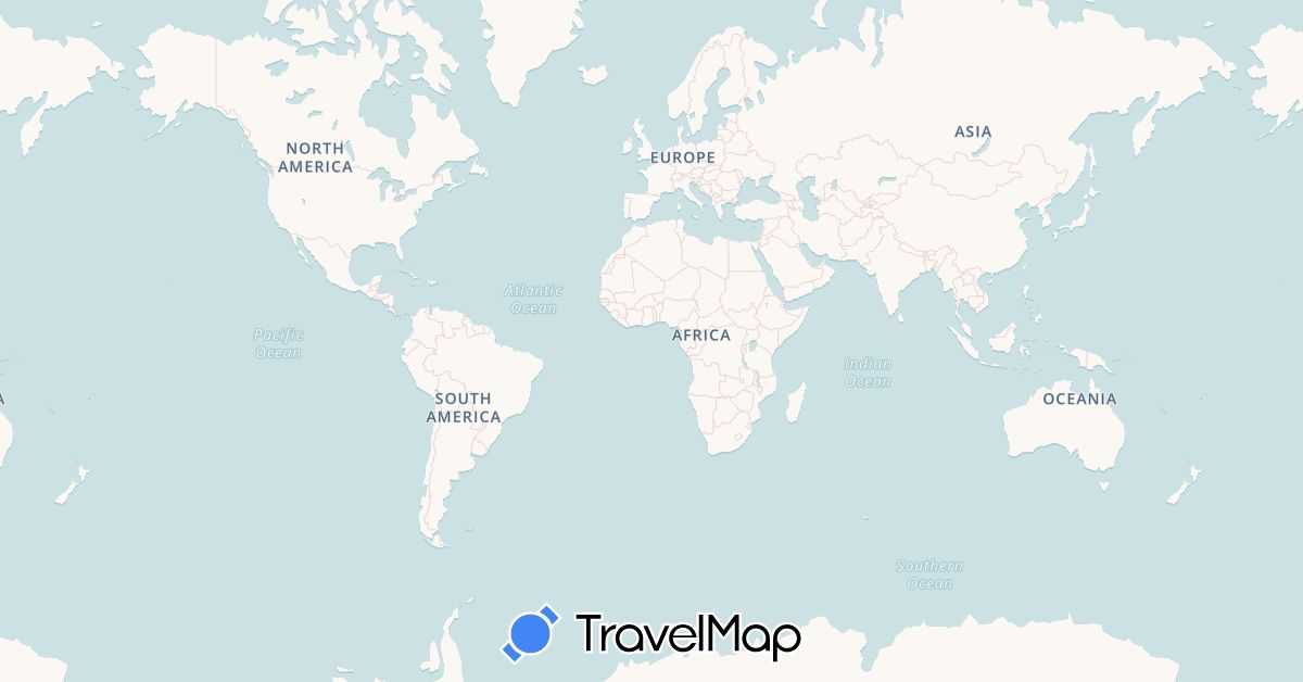 TravelMap itinerary: driving, moulins in France (Europe)