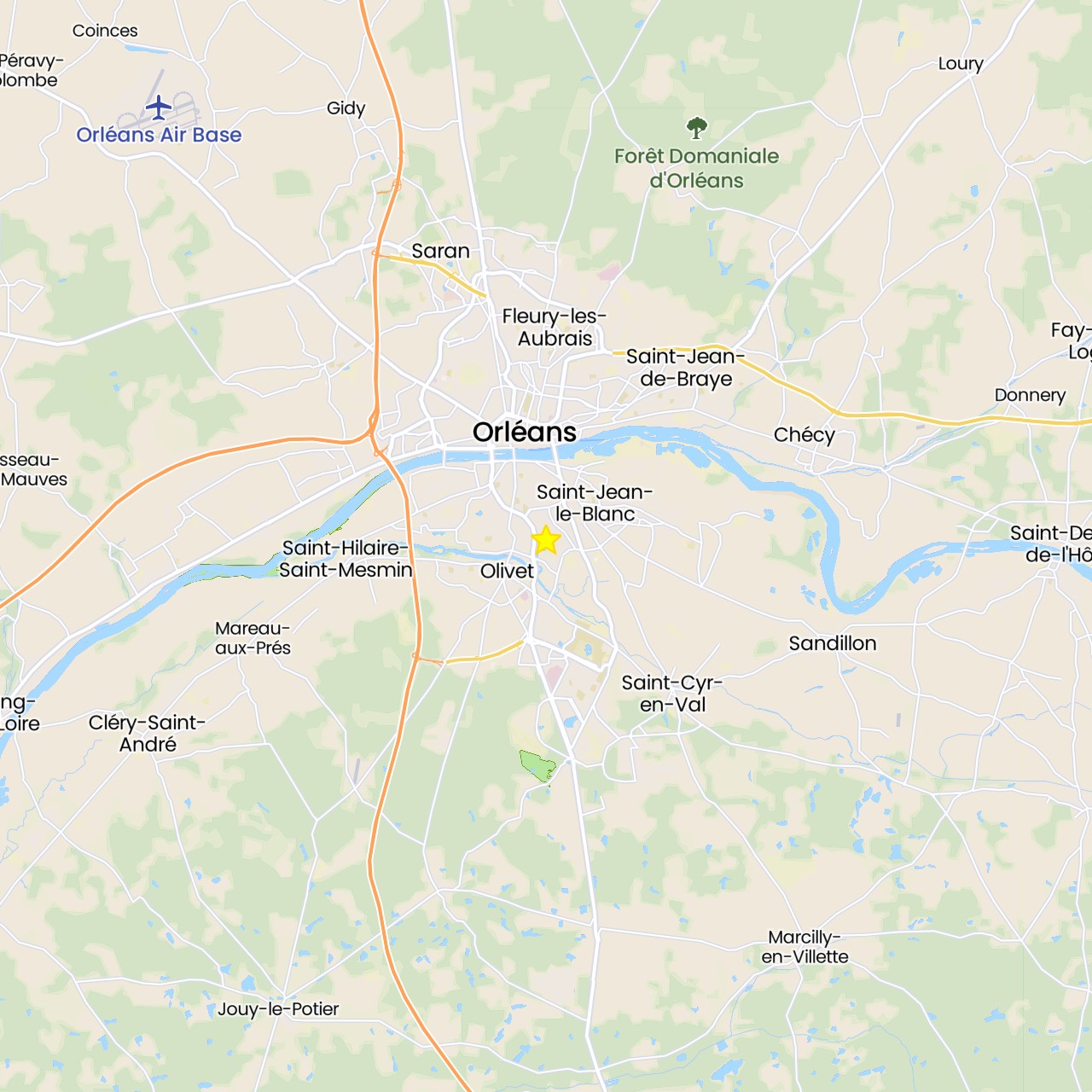 TravelMap itinerary: driving in France (Europe)