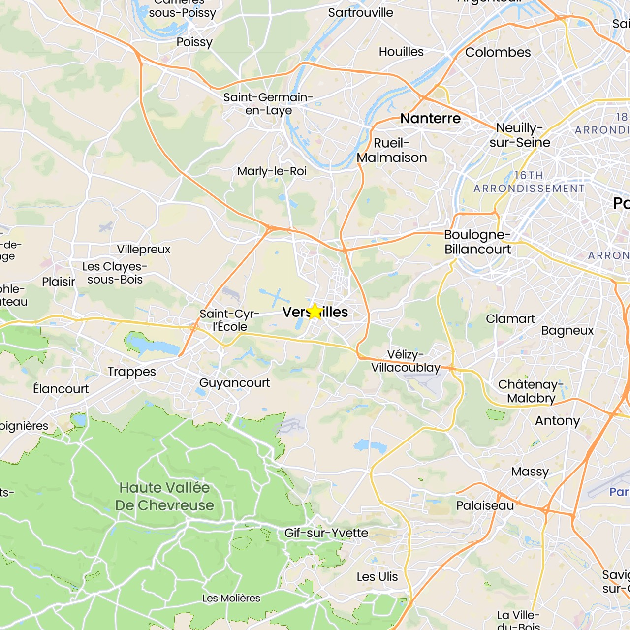 TravelMap itinerary: driving in France (Europe)